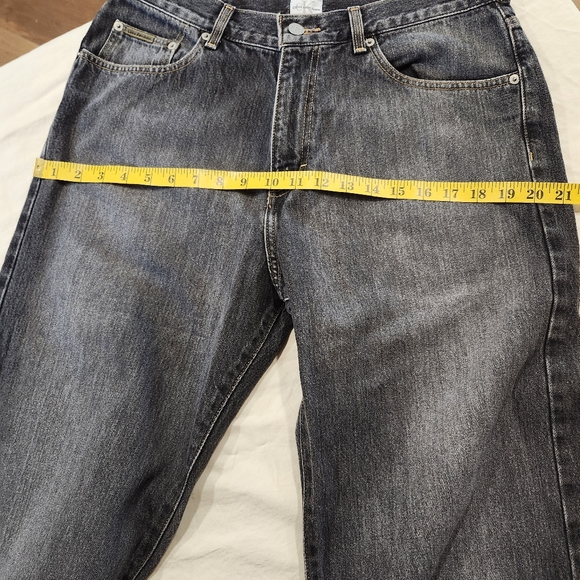 Calvin Klein Black Denim Straight Leg Jeans - Mens Size 34 - Picture 10 of 12